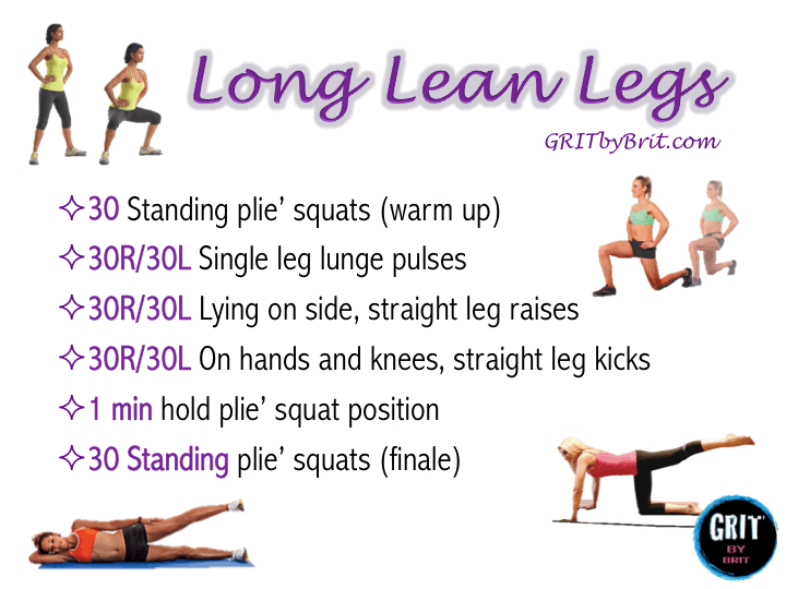 Long lean legs online workout